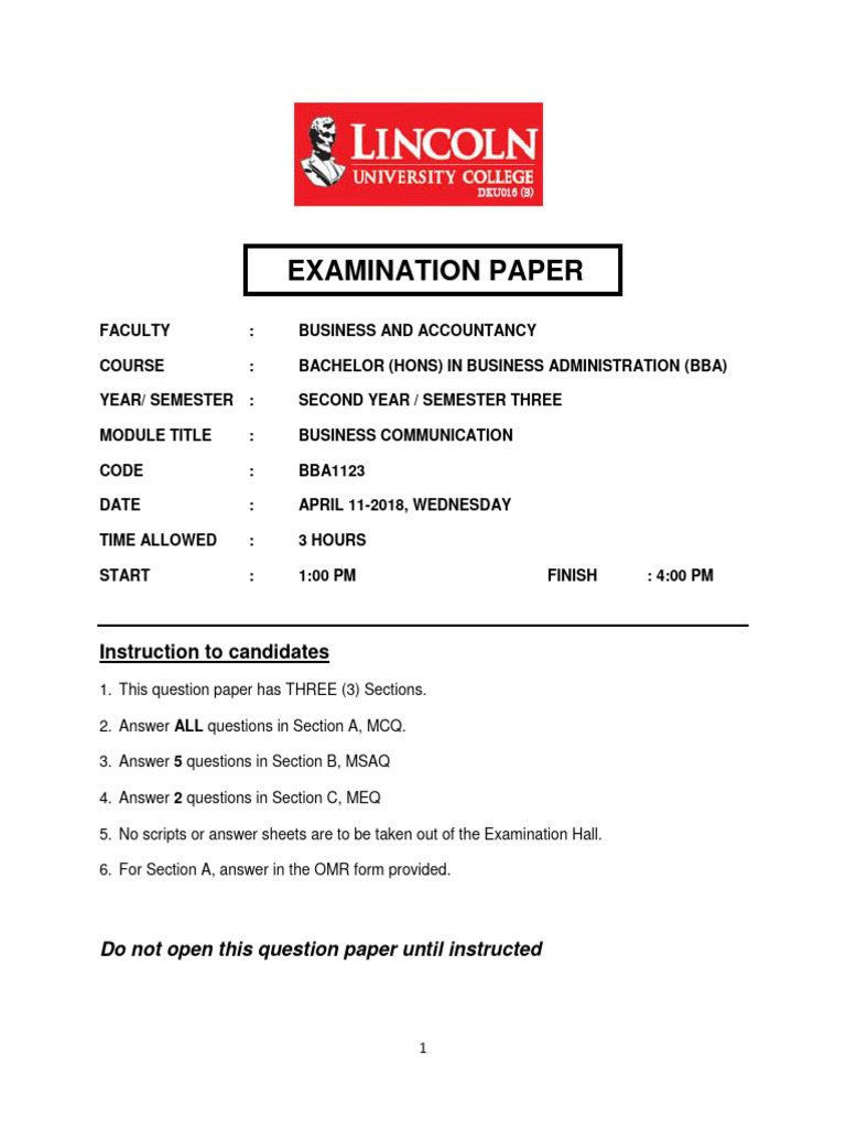 Bba 3rd Sem Subjects
