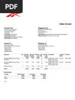 Sales Invoice: Invoice From Shipping From