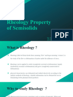 Rheological Properties of Semisolids