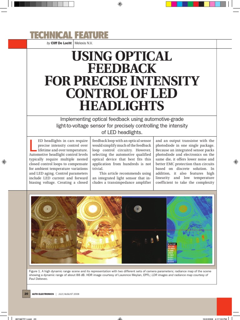 Optical LED Intensity Control 808AE | PDF | Light Emitting Diode ...
