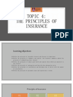 Topic 4 - The Principle of Insurance Contract
