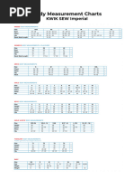 Body Measurement Charts