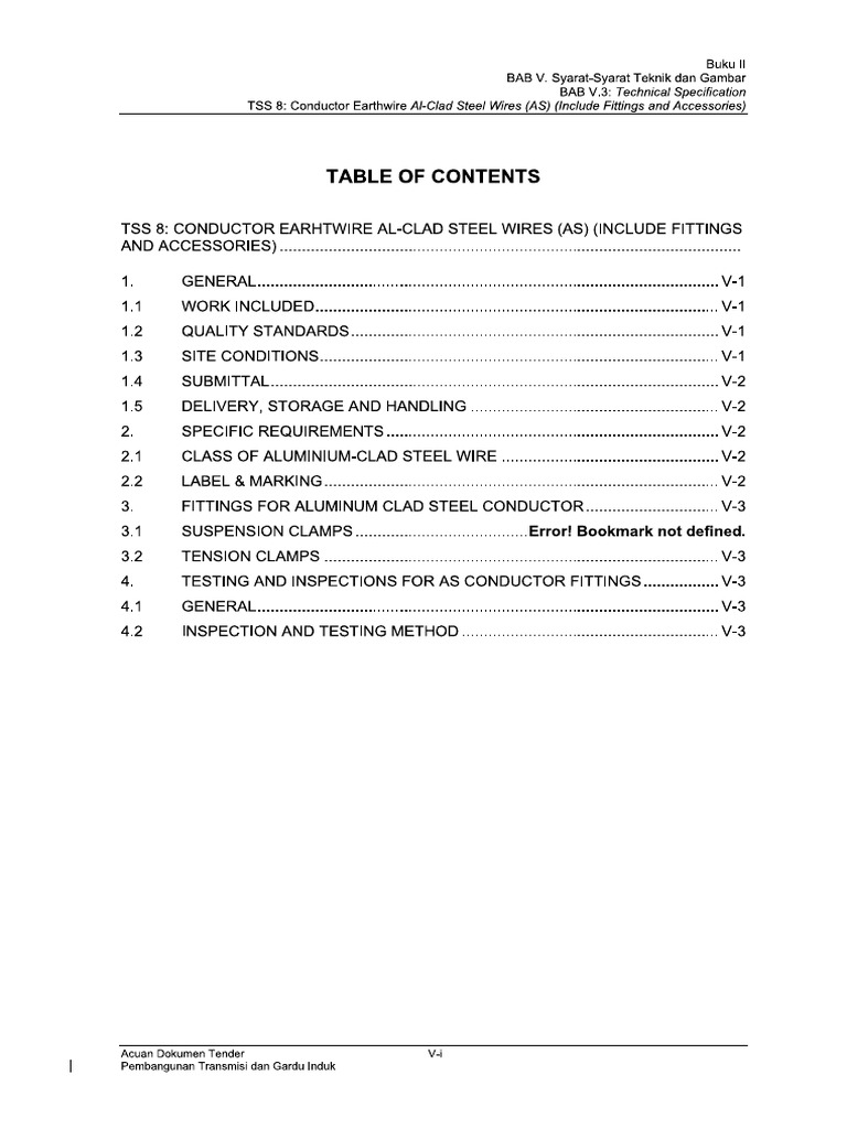 Spec Earth Wire Stel Wire Fitting PDF