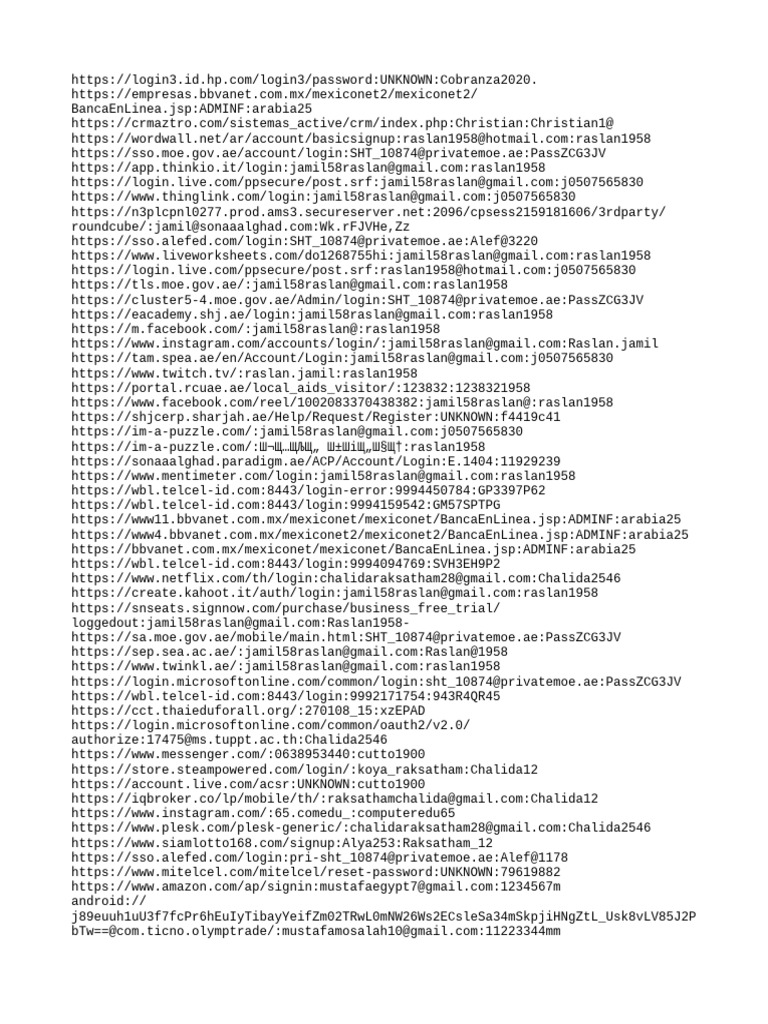 Url Log Pass Cartel Cloud 16.10.2023 | PDF | Embedded Linux