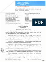 Resolution 64 2020 Municipal Nutrition Action Plan of The Municipality of Moncada For 2019 - 2021