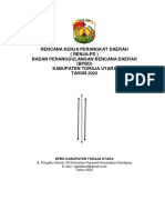 Rencana Kerja Perangkat Daerah (Renja-Pd) BPBD Kabupaten Toraja Utara Tahun 2022