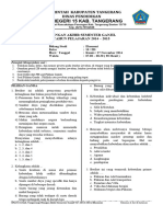 Soal UAS Kelas X IIS TP. 2014-2015