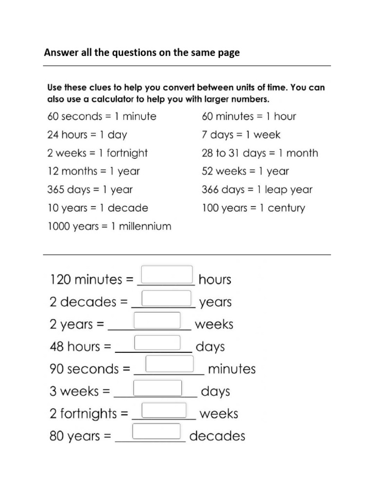 Time conversion pdf