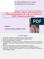 Lecture 13. Xenobiotics Phases and Mechanisms of Biotransformation, The Role of Cytochrome P450