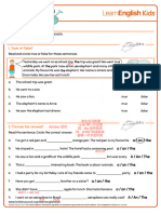 Grammar Practice Articles Worksheet