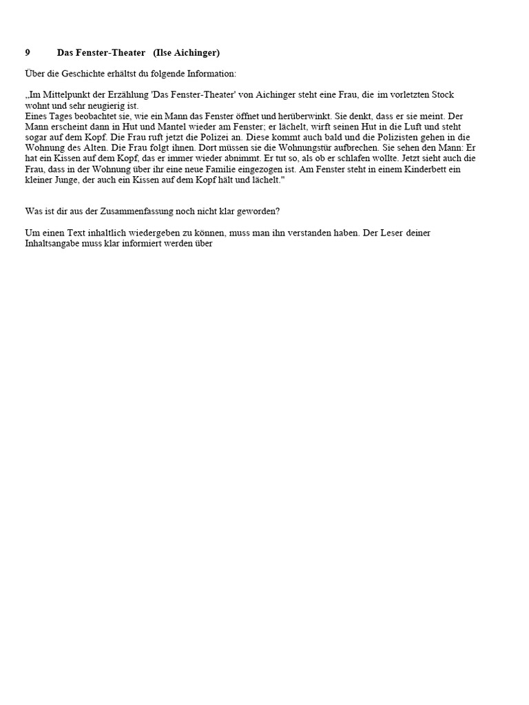 Das FensterTheater PDF