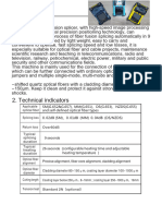 A-87S Fusion Splicer DataSheet - Wiitek