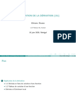 Applications - de - La - Dérivation - 1S1 (Diaporama) - Bousso