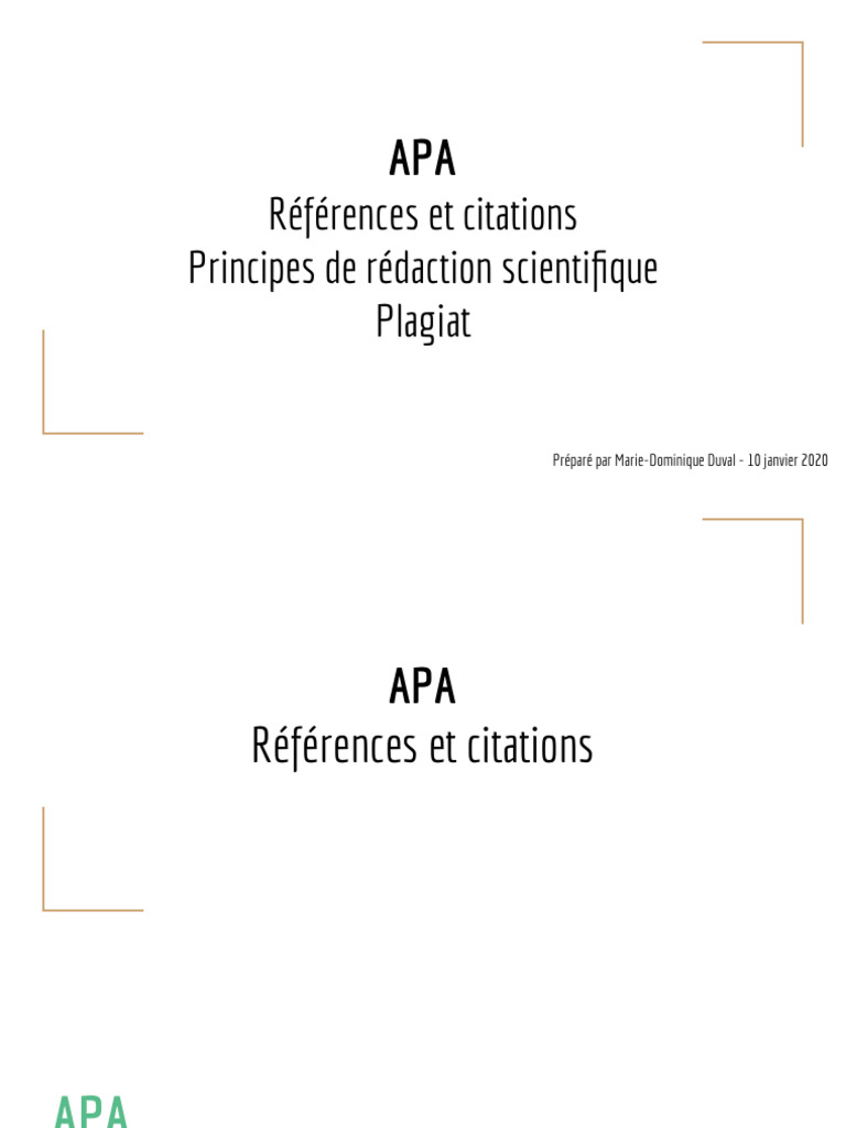 Normes APA pour travaux académiques | PDF | Police d'écriture | Langue ...