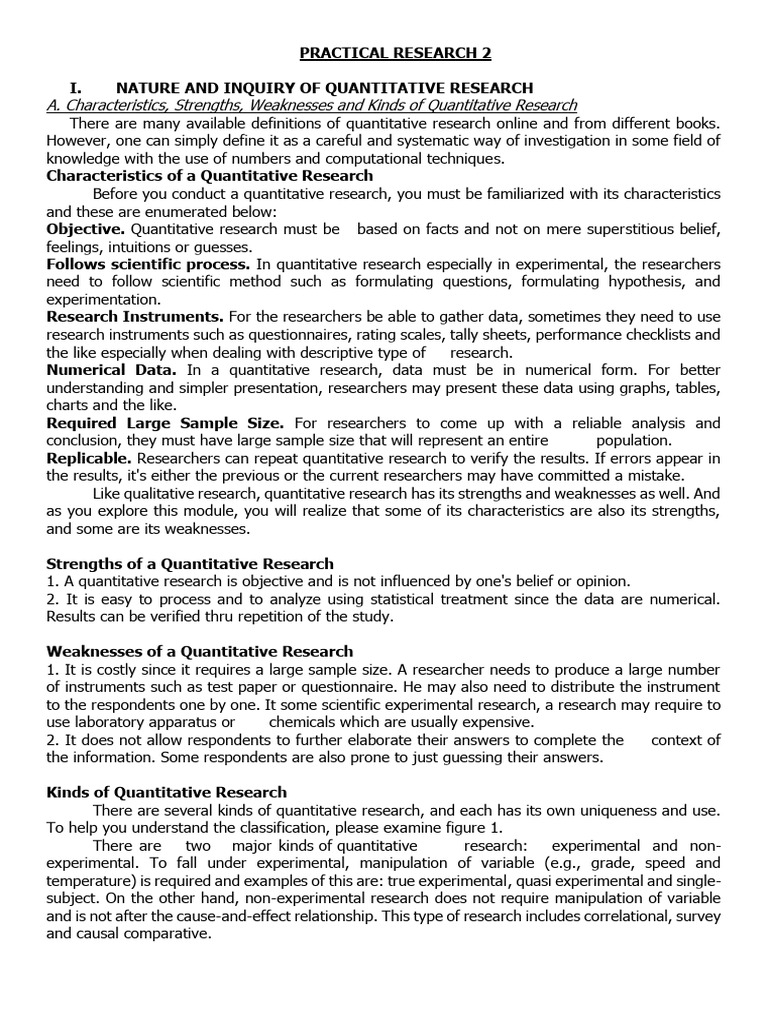 1-2 PR2 Nature and Inquiry of Quantitative Research, Writes A Research ...