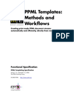 PPML Templates: Methods and Workflows: Functional Specification