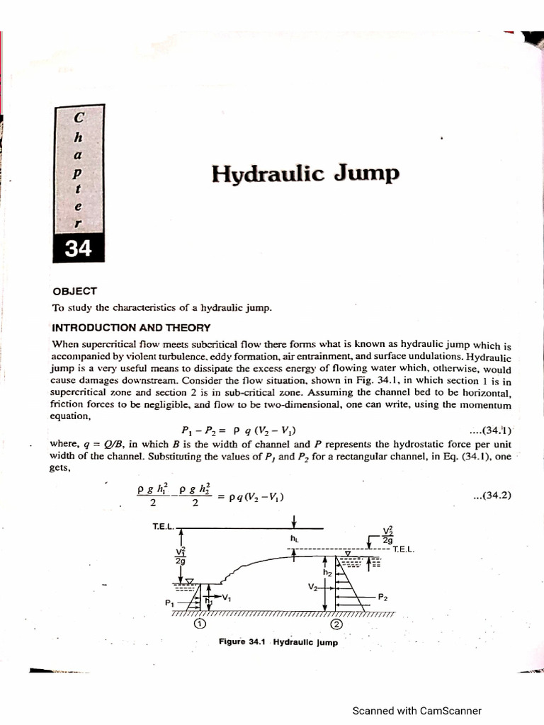 Hydraulic Jump PDF Gases Continuum Mechanics