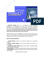 MPCB Module 1 Intro To Financial Market