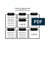 Jadwal Mengajar