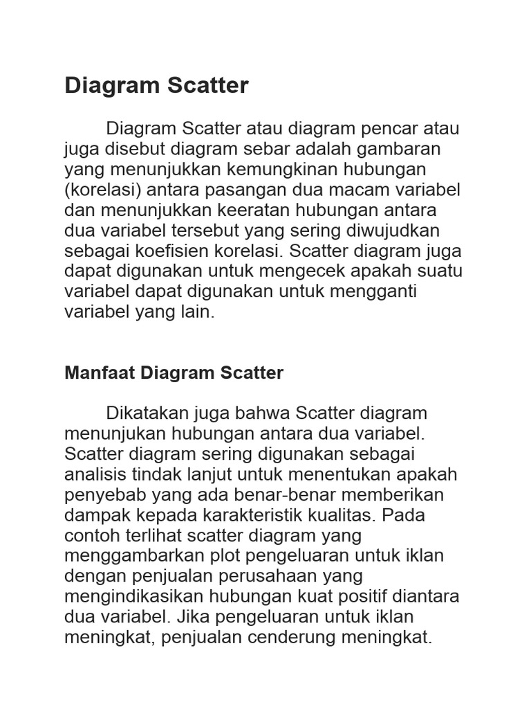Manfaat dan Cara Membuat Diagram Scatter | PDF | Pengelolaan Keuangan ...