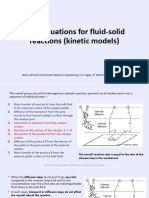 CHE S402 Chapter5 Rate Equations For Fluid Solid Reactions Kinetic ModelsPart1