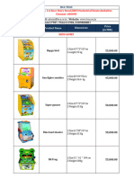 Bluechip Amusements Arcade Games Price List