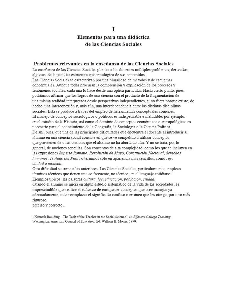 Retos en la enseñanza de Ciencias Sociales | PDF | Ciencias Sociales ...