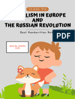 Socialism in Europe and The Russian Revolution