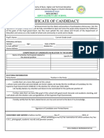 SPG Certificate of Candidacy