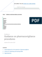 UK MHRA Guidance On Pharmacovigilance