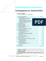 Isolation Antivibratoire Et Antichoc - Solutions Technologiques Et Industrielles