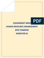 Amended HRM ASSIGNMENT BRIEF