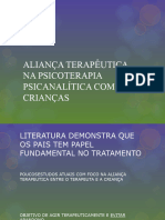 Aliança Terapêutica Na Psicoterapia Psicanalítica Com Crianças