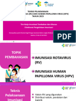 Pelaksanaan Imunisasi RV Dan HPV 2023