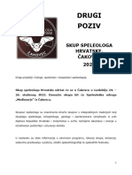 Drugi Poziv - Skup Speleologa Hrvatske - Cakovec 2023