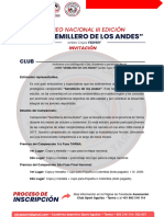 Invitacion Copa Semilleros de Los Andes