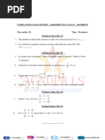 Class Xii Cumulative Class Test Math Ch-3