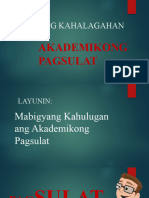 I. Ang Pagsusulat