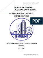 ISMUNHK 2023 Chair Report HRC Topic 2