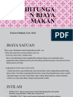 Perhitungan Biaya Makan-Rissa