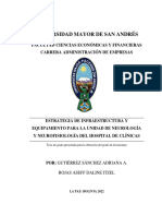 Universidad Mayor de San Andrés: Facultad Ciencias Económicas Y Financieras Carrera Administración de Empresas