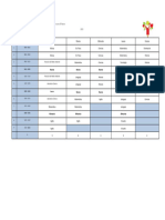 Horario 8° Basico