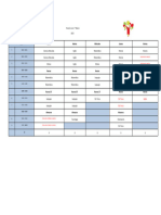 Horario 7° Basico