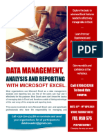 2021 - Data Management, Analysis and Reporting Brochure
