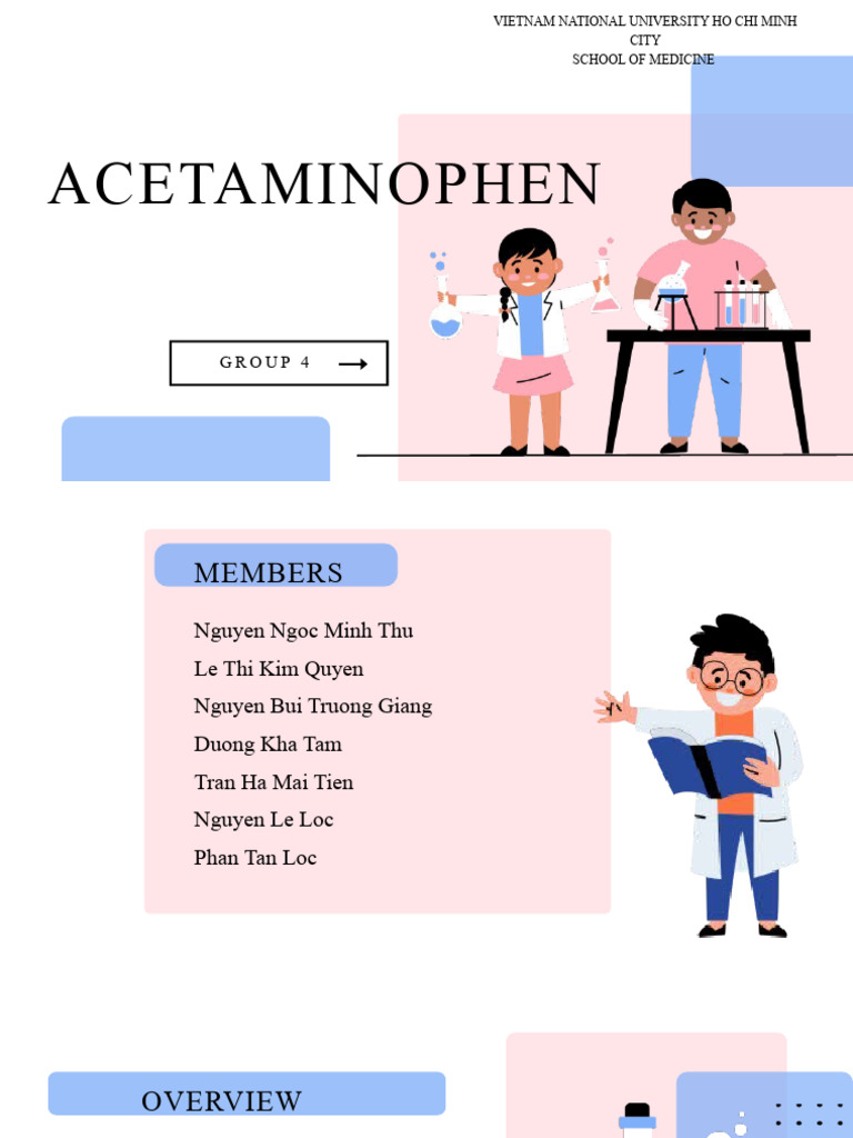 Acetaminophen Nhóm 4 PDF Infrared Spectroscopy Chemical Reactions