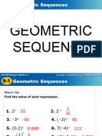 9 1 Geometric Sequences