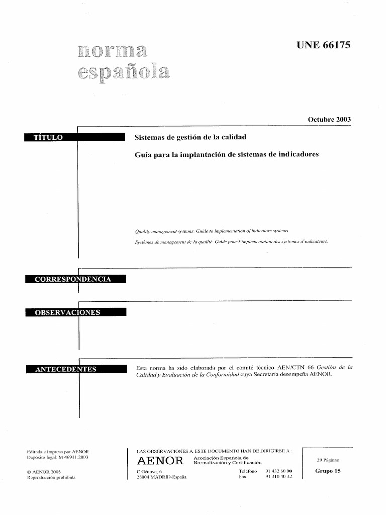 Une 66175 - 001 | PDF
