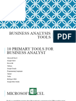 Business Analysis Tools