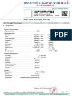 Compte Rendu D'analyses Médicales: Microbiologie-Parasitologie