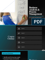 Business Analysis & Process Management